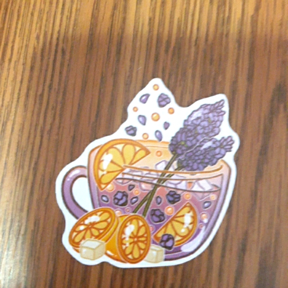 Tea sticker